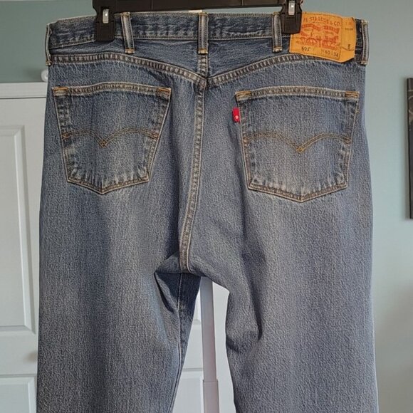 Levi's Men's 501 Original Mid Rise Regular Fit Straight Leg Jeans 40/34 - Picture 2 of 8